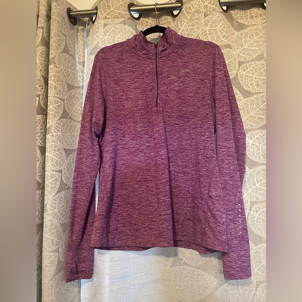 PRICE DROP!! Nike Dri-Fit pull over size L in purple! Gently used.